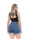 Body Canelado Regata Costa Decotada Ref. 15545