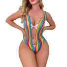 Body Carnaval Feminino Segunda Pele Arrastão Colorido LGBT Bloquinho Festa Folia Praia Verão Body Carnaval Feminino Segunda Pele Arrastão Colorido LGBT Bloquinho Festa Folia Praia Verão
