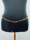 Body chain Cinto de correntes com fecho frontal mosquetão banhado a Ouro