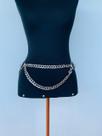Body chain Cinto de correntes Semi Joia elos duplos Rock Festival