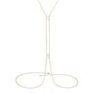 Body chain folheado a ouro BRANCO 532447 Rommanel