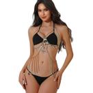 Body Chain Gold Tassel Hollow Circle Cadeia de cintura para mulheres Body Chain Gold Tassel Hollow Circle Cadeia de cintura para mulheres
