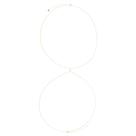 Body chain naomi zircônia folheado a ouro 18k