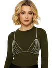 Body Chain Top Glam Diamond