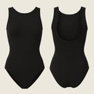 Body Collant Costas Nua Elegante Basico Liso