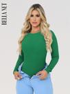 Body Collant Feminino Básico Manga Longa Anarruga Moda Blogueira Casual Elegante Body Collant Feminino Básico Manga Longa Anarruga Moda Blogueira Casual Elegante