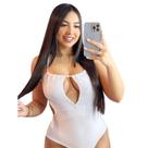 Body com Bojo Alcinha Decotado Sexy Liso