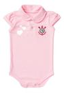Body Corinthians Bebe Recem Nascido Branco Ou Rosa Oficial - Rosa - P (0-3 meses)