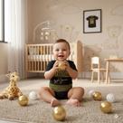 Body Corinthians Bebê Senna Presente Menino Dourado Timão Body Criança Torcedor Fiel Gaviões
