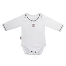 Body Corinthians Manga Longa Branco Oficial