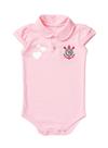 Body Corinthians Polo Rosa Torcida Baby