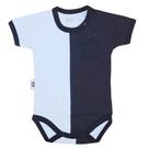 Body Corinthians Preto e Branco Escudo Preto Oficial