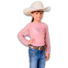 Body Country Feminina Infantil Manga Longa Com Brilho Strass