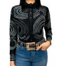 Body Country Feminino Pedraria Em Strass Roz
