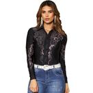 Body Country UV 50+ com Strass Laís Country City Lançamento