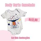 Body Curto Canelado Liso Masc/Fem 100% Algodão Body Curto Canelado Liso Masc/Fem 100% Algodão