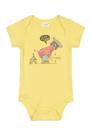 Body curto para bebê em suedine Circo Amarelo - Up Baby