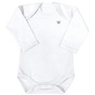 Body de Bebê Basic Manga Longa Branco