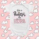Body de Bebê Madrinha Princesa Menina Rosa Presente Mimo Dinda Batizado