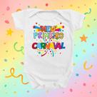 Body De Bebê Roupinha Meu Primeiro Carnaval Folia Bloco Menino Menina Festa Temático Neutro