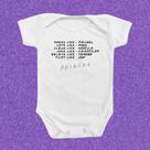 Body de Bebê Roupinha Presente Temático Friends Amigos Menino Menina Mimos