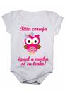 Body de bebê titia coruja