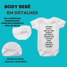 Body de Bebê Torcida Selecão 20 Frente/Verso Algodão Suedine