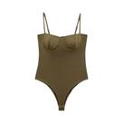 Body De Cetim Feminino Sem Costas Estilo Corset Sexy Macacão Lingerie 2025