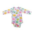 Body de Manga Longa Estampado para Bebê Menina - Up Baby Body de Manga Longa Estampado para Bebê Menina - Up Baby