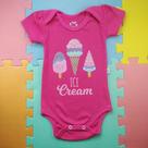 Body de menina ice cream P