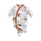 Body De Pelúcia De Manga Longa Para Bebê Menino 0-18 Meses Com Estampa De Coala Confortável Para