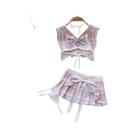 Body de Renda Cinza Sexy - Sem Alças, Mangas e Costas - Lingerie Feminina Hotsweet