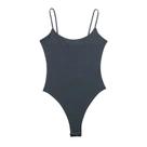 Body De Tricô Preto Sem Mangas E Costas Descobertas Para Mulheres, Sexy, Elegante E Casual, Top Slip Body De Tricô Preto Sem Mangas E Costas Descobertas Para Mulheres, Sexy, Elegante E Casual, Top Slip