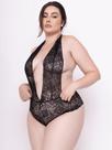 Body Decote Rendado Plus Size Sexy Lingerie Feminino Sensual