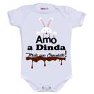 Body Divertido - Páscoa - Amo Dinda Mais Que Chocolate