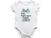 Body Do Bebê Feliz Aniversário Papai Branca