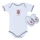 Body e Pantufa Corinthians Branco Torcida Baby Body e Pantufa Corinthians Branco Torcida Baby