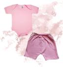 Body E Shorts Conjunto Para Bebe Menino E Menina Enxoval Body E Shorts Conjunto Para Bebe Menino E Menina Enxoval