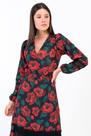 Body Estampa Floral Vermelha-P