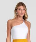 Body Feminino Alça Trançada Dianna Branco