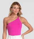 Body Feminino Alça Trançada Dianna Rosa