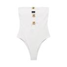 Body Feminino Branco - Sem Mangas, Decote Ombro a Ombro - Sexy e Ajustado