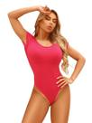 Body Feminino Com Manga Trançado Nas Costas