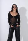 Body Feminino de Tule Preto - Tamanho único (veste até tam 36) Body Feminino de Tule Preto - Tamanho único (veste até tam 36)