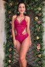 Body feminino Divino com tecido de renda e tule