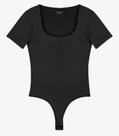 Body Feminino Manga Curta Poliamida Intense Veev Preto