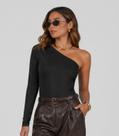 Body Feminino Nula Manga Longa Suplex Atendencia Preto