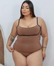 Body Feminino Plus Size Sem Bojo Alça Fina