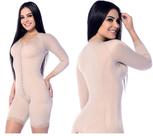 Body Feminino Pós Cirúrgico Longo Manga Abdominoplastia Lipoaspiração Pós Cirurgico Macaquinho 215