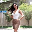 Body Feminino Regato com Bojo Decote